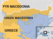 Map of the FYROM and Greece